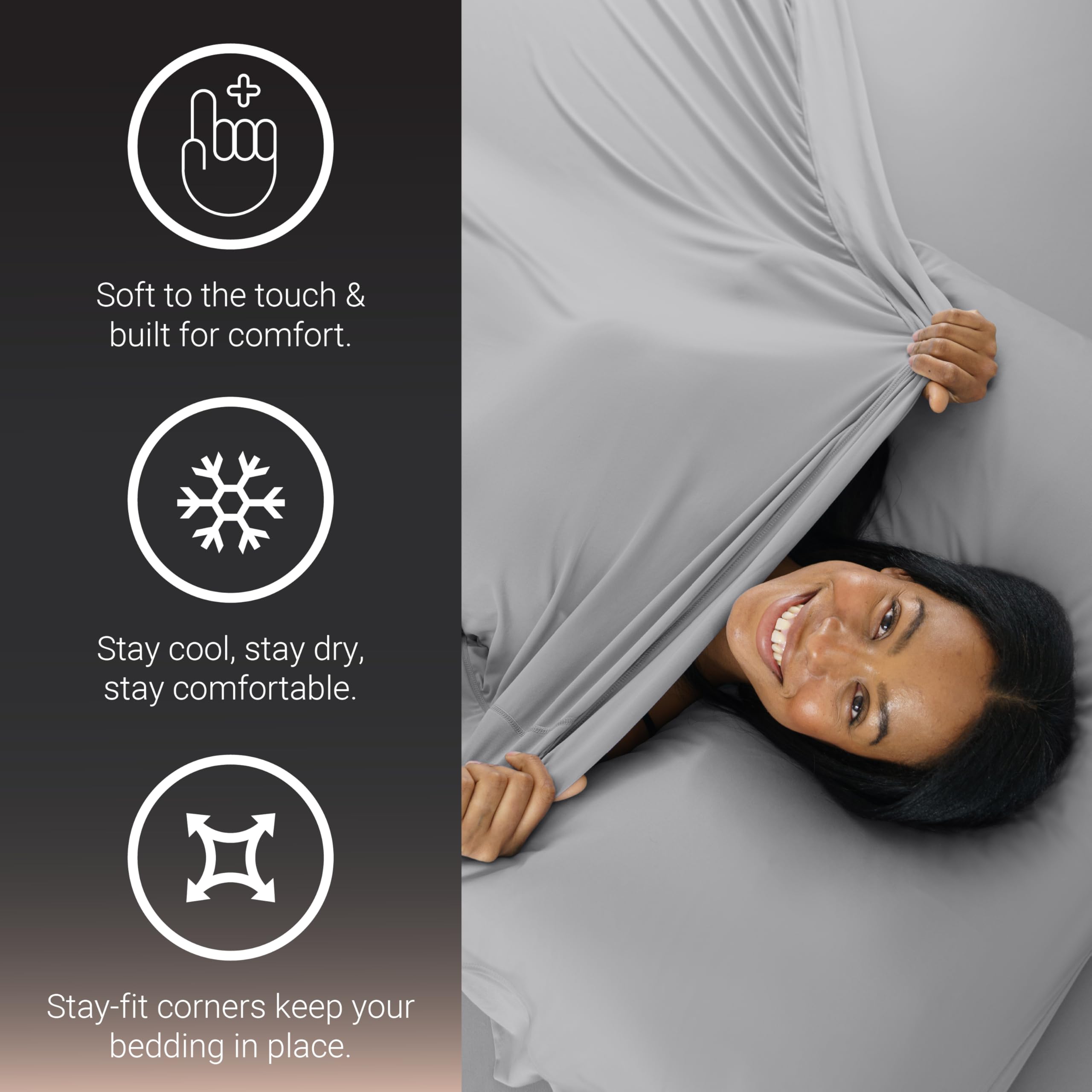 Amazon.com: SHEEX - Active Comfort Cooling Sheets Set (King